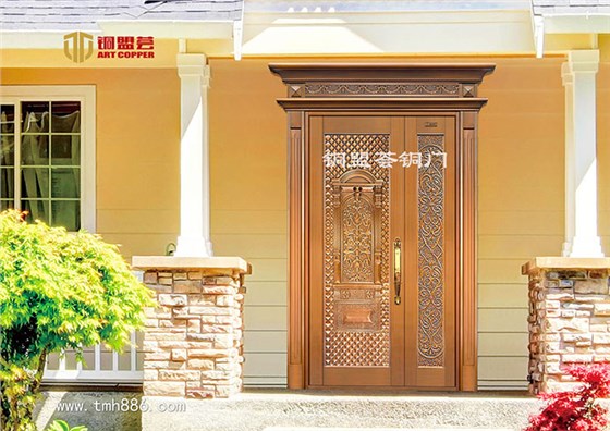 子母铜门款式【天香国色】