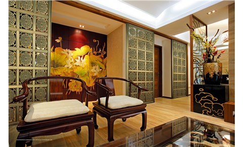 P012,纯铜屏风隔断,中式复古隔断
