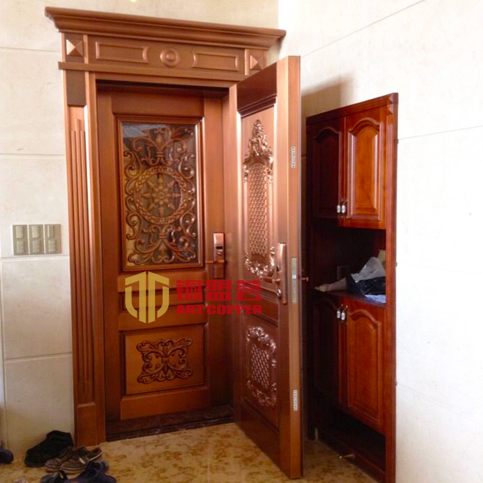 铜门安装案例_铜盟荟